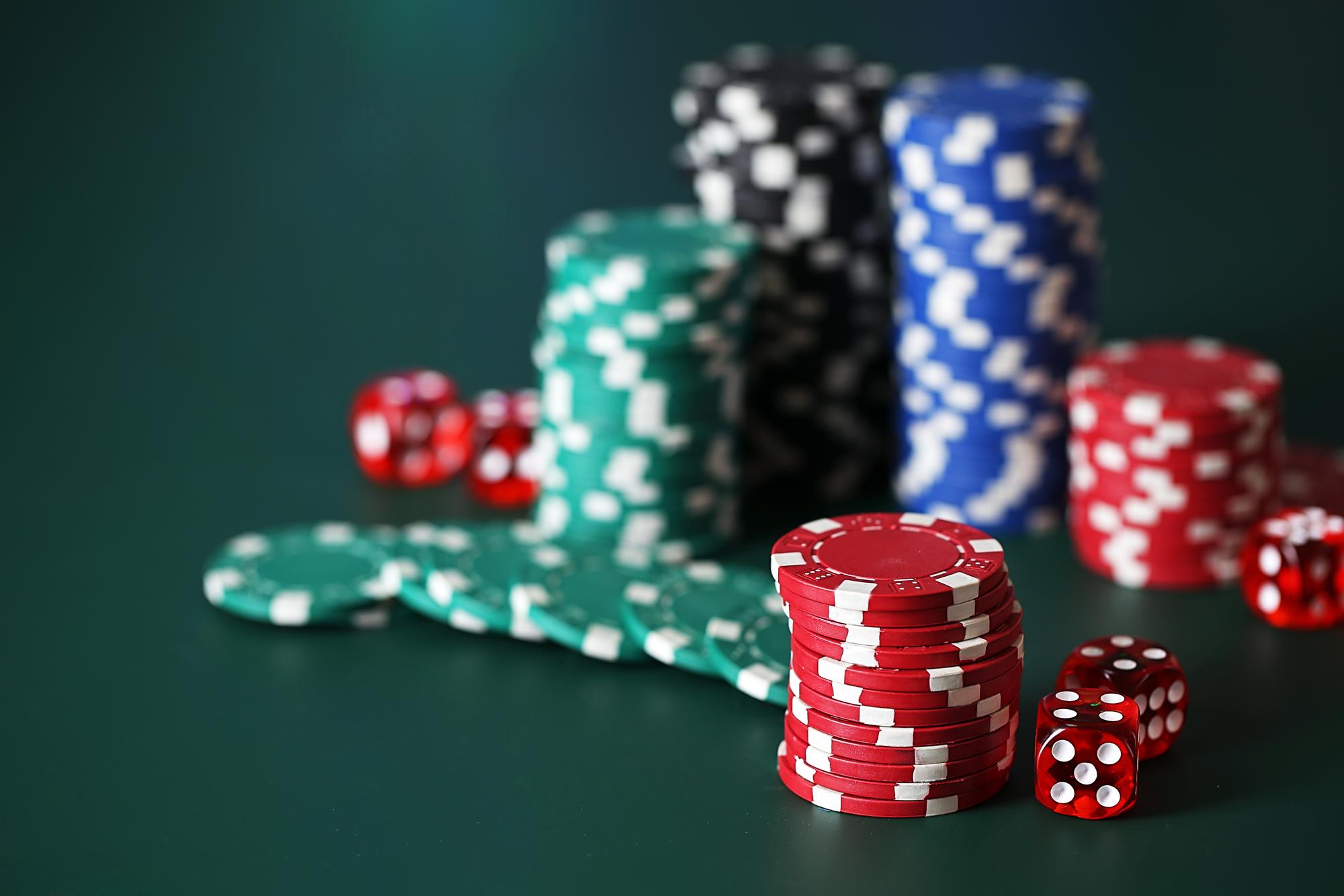 Casino login interface